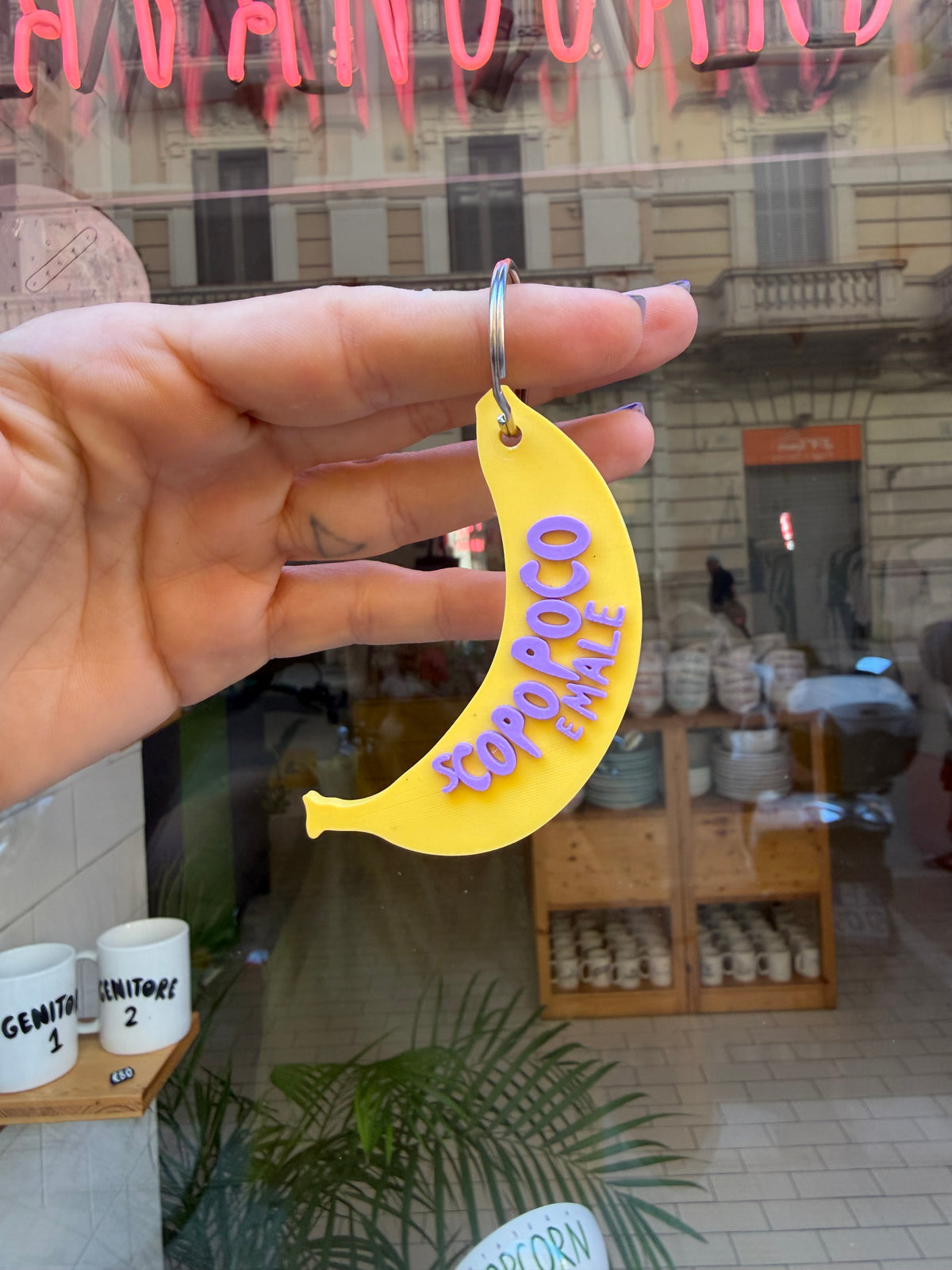 Portachiavi Scopo poco e male 🍌